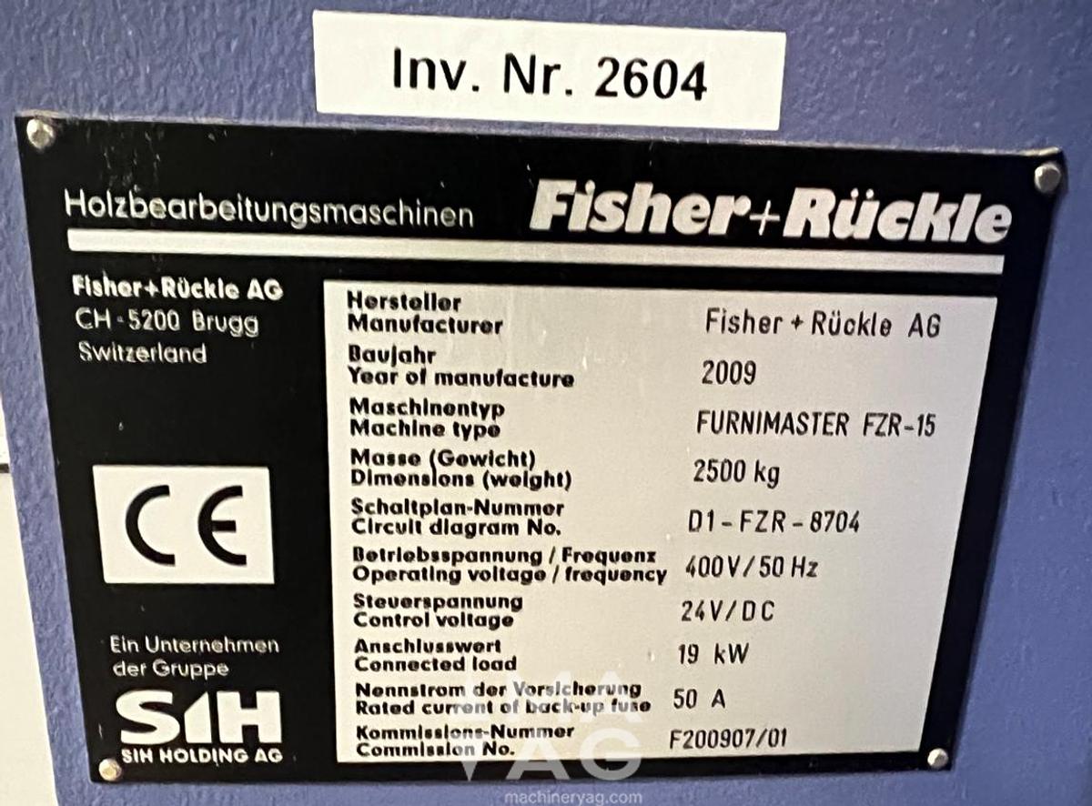 Used Fisher+Rueckle FZR-15+DAR22 Veneer cross-gluing, 2009