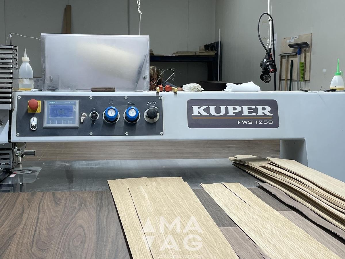 Used KUPER FWS 1250 Veneer splicing machine
