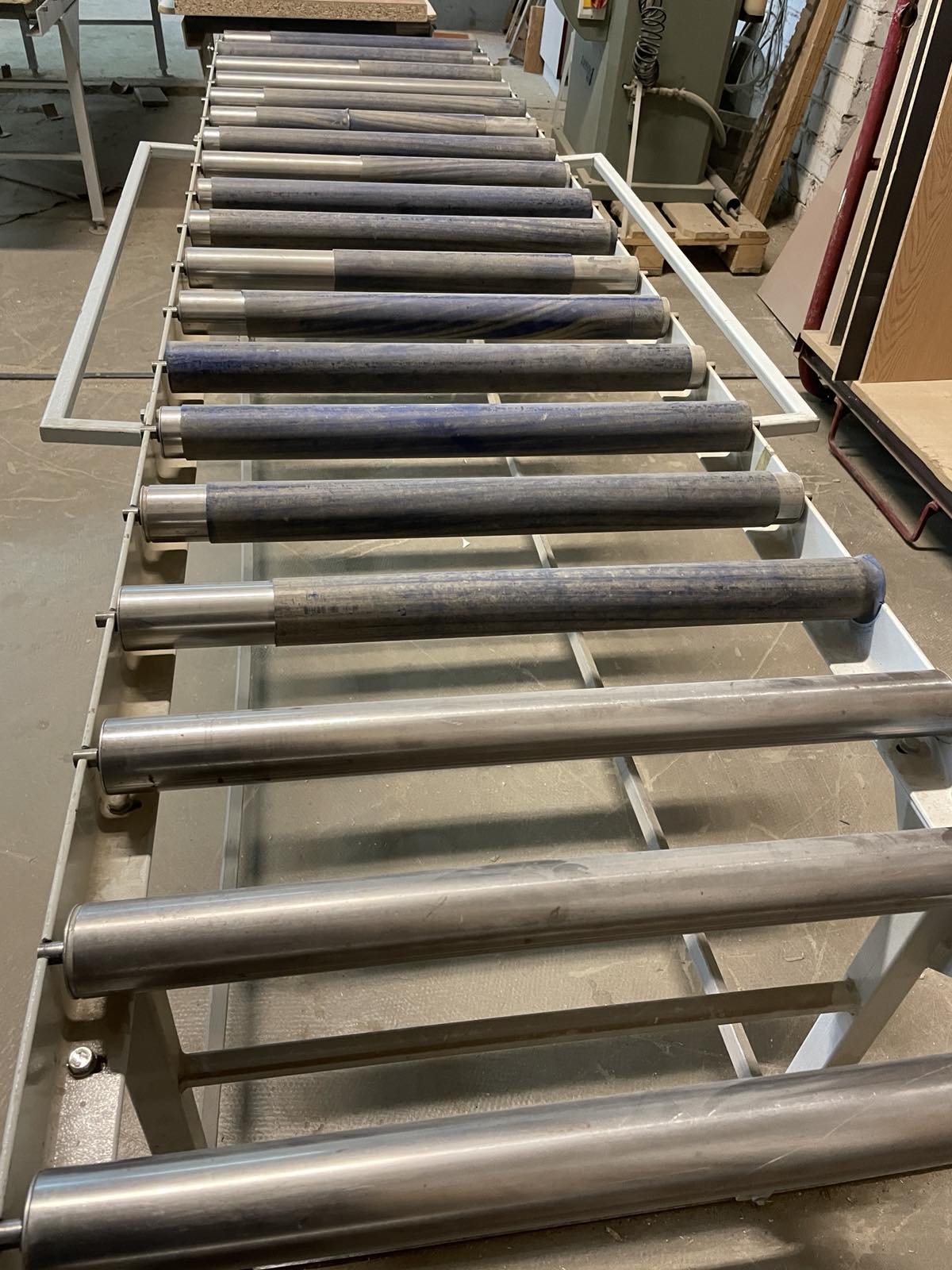 Used 10 pcs. Roller Conveyors