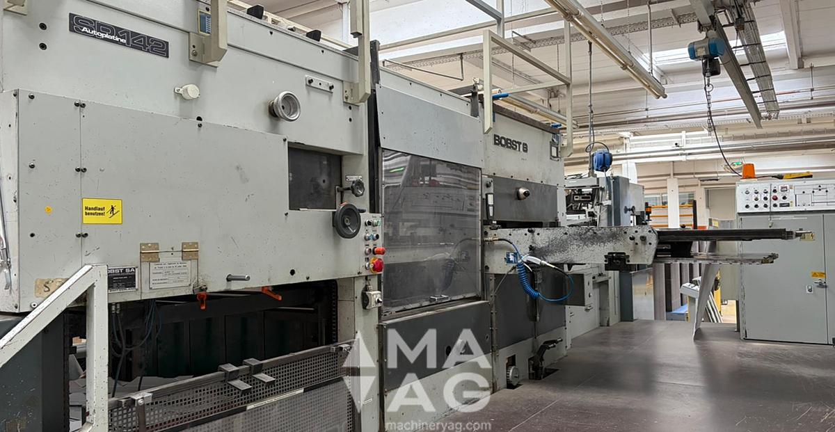 Used 1982 Bobst AUTOPLATINE SP 142-E Automatic Die-Cutting