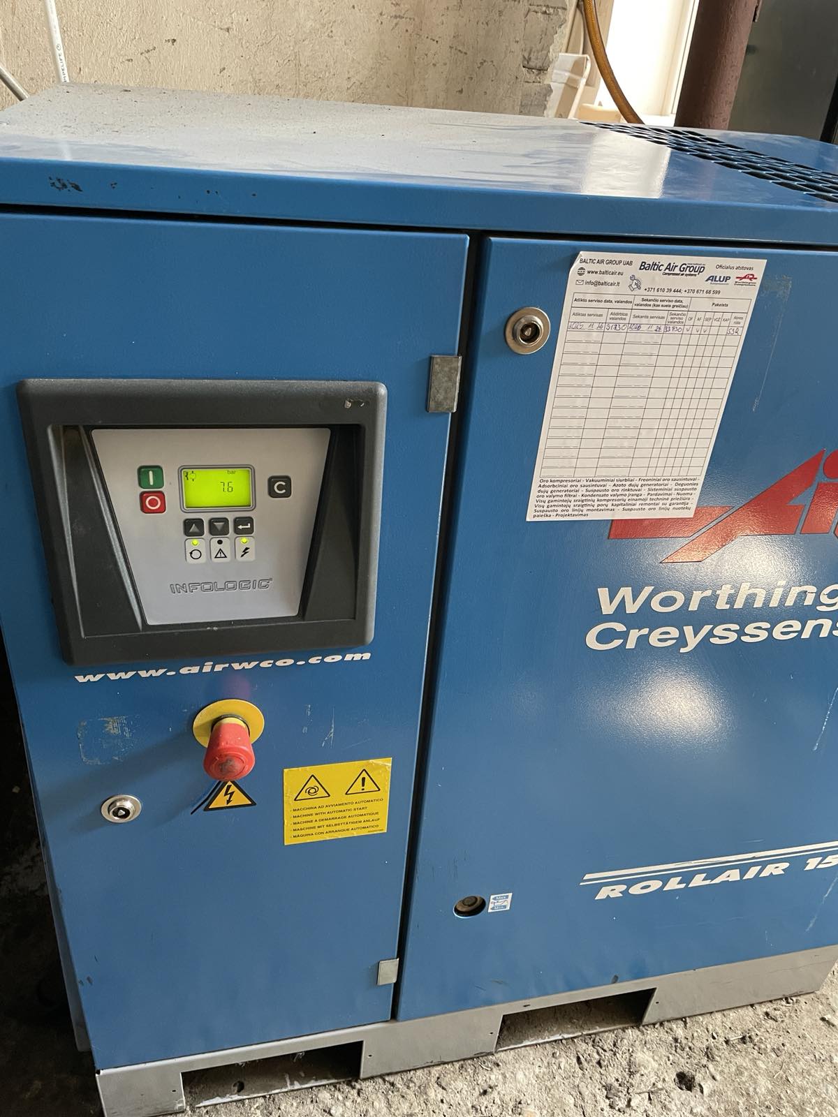 Used Worthington Creyssensac Rollair 1500