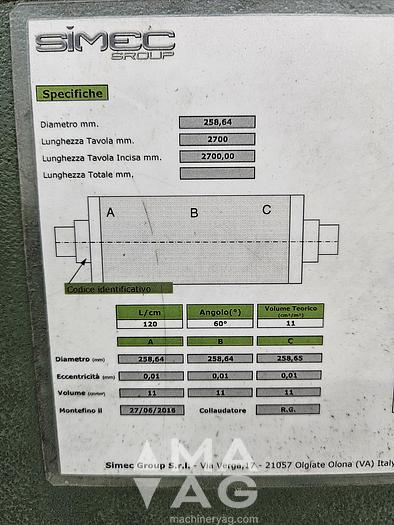 Used Curioni 2800 NT (3 Colors) PRINTER SLOTTER Inliner