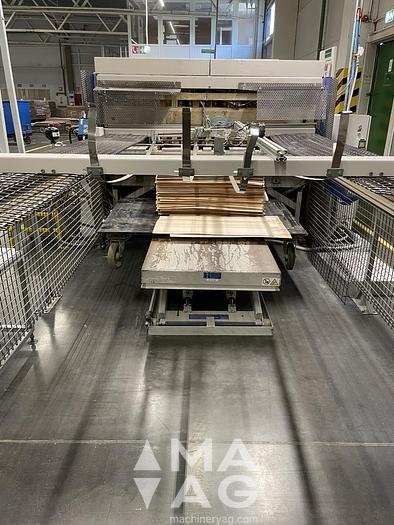 Used Veneer crossfeed splicing Fisher+Rueckle FZR-15 +stacking+lifting