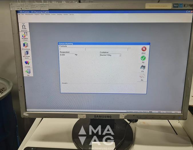 Used GSE UV ink dispenser 