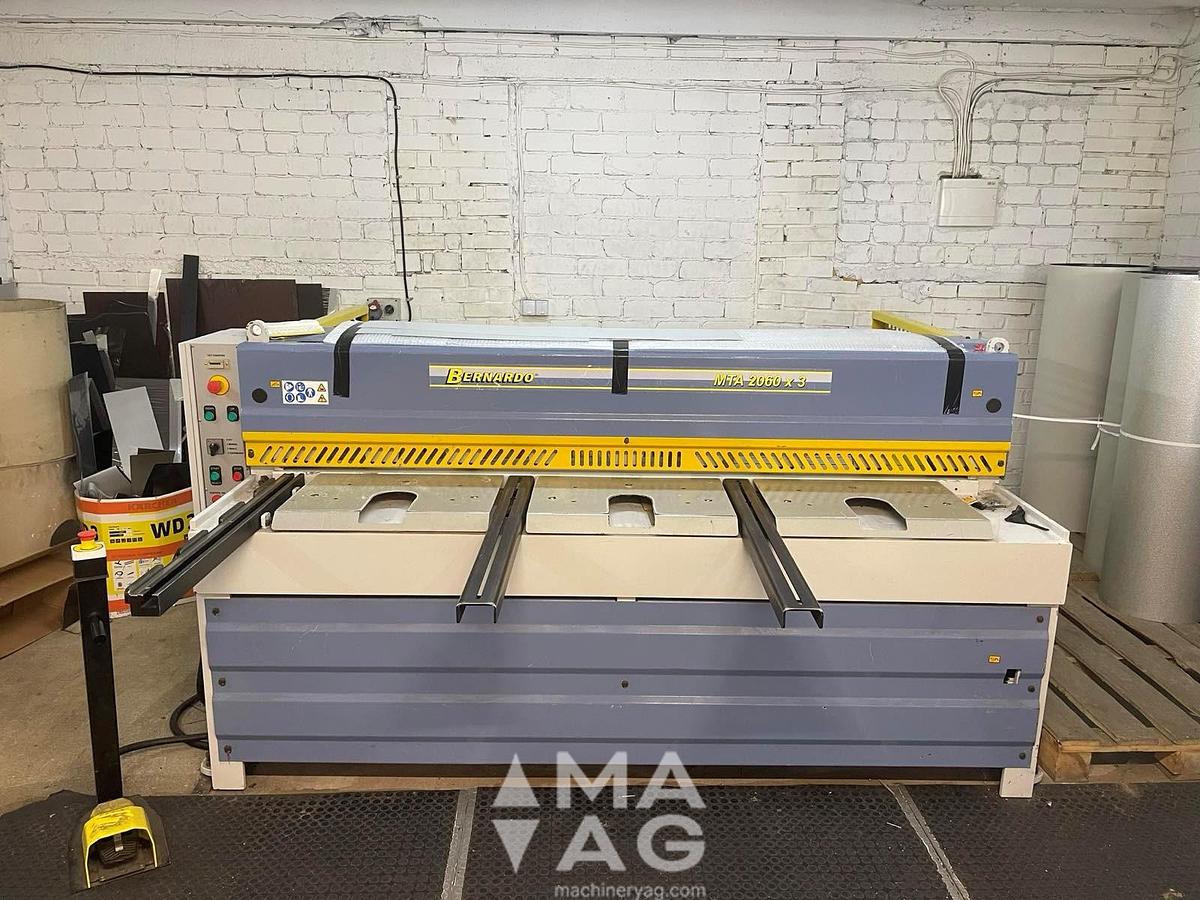 Used 2019 Bernardo MTA 2060 x 3 mm guillotine/Plate shear