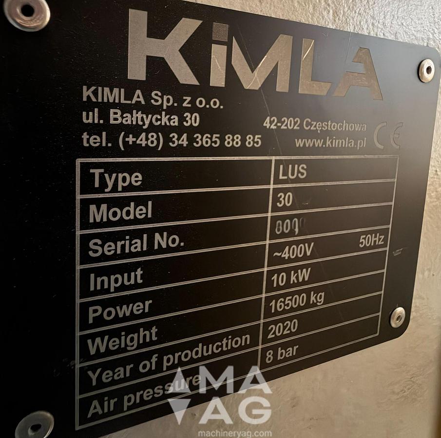 Used KIMLA POWERCUT LF1530 Fiber Laser Cutting System (Fully Automated Line)