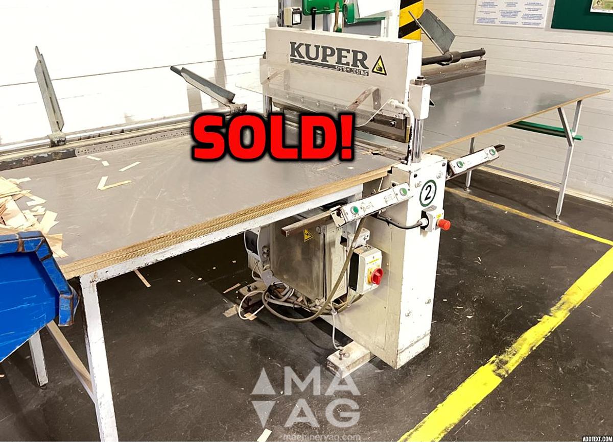 Used KUPER QFS850 Cross-cutting Veneer Clipper, 2002