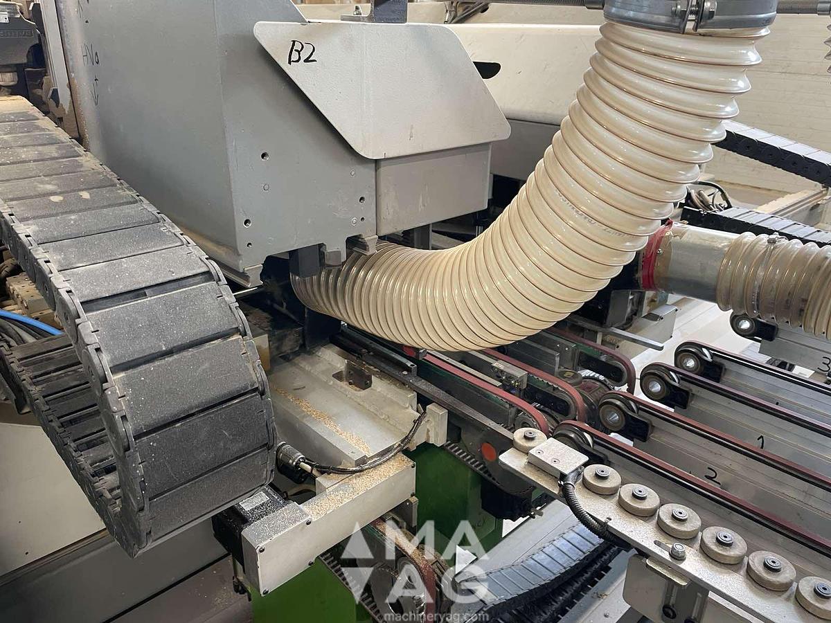 Used BIESSE FTT800 (2)+FHT+ADVANTAGE (2) Drilling, milling and dowel insertion CNC center