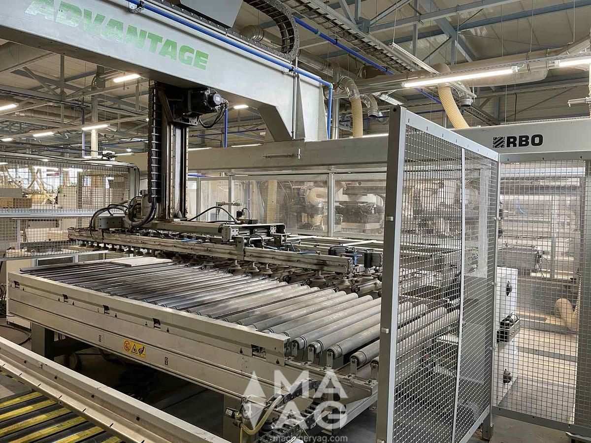 Used BIESSE FTT800 (2)+FHT+ADVANTAGE (2) Drilling, milling and dowel insertion CNC center