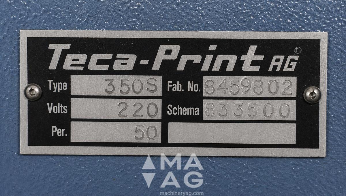 Used Teca-Print TC 350 S Pad Printing Machine
