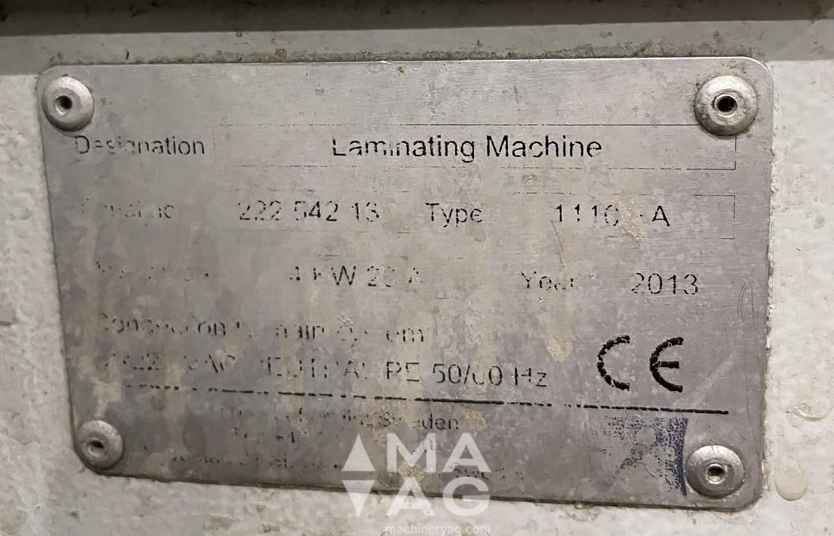 Used Laminating 1110 FA, year 2013