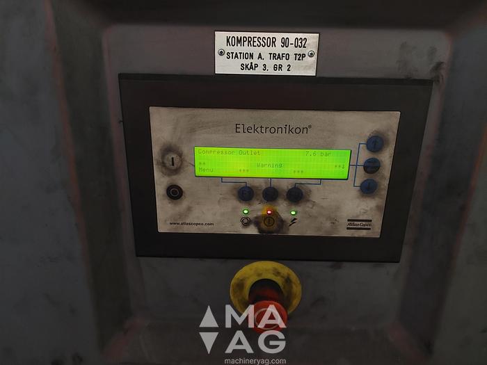 Used Atlas Copco ZT132VSD-FF Screw compressor + refrigerant dryer