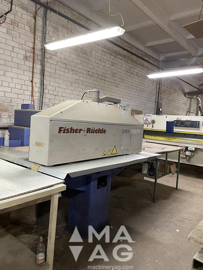 Used Fisher+Rueckle Omnimaster 1200 Veneer splicing machine, year 2009