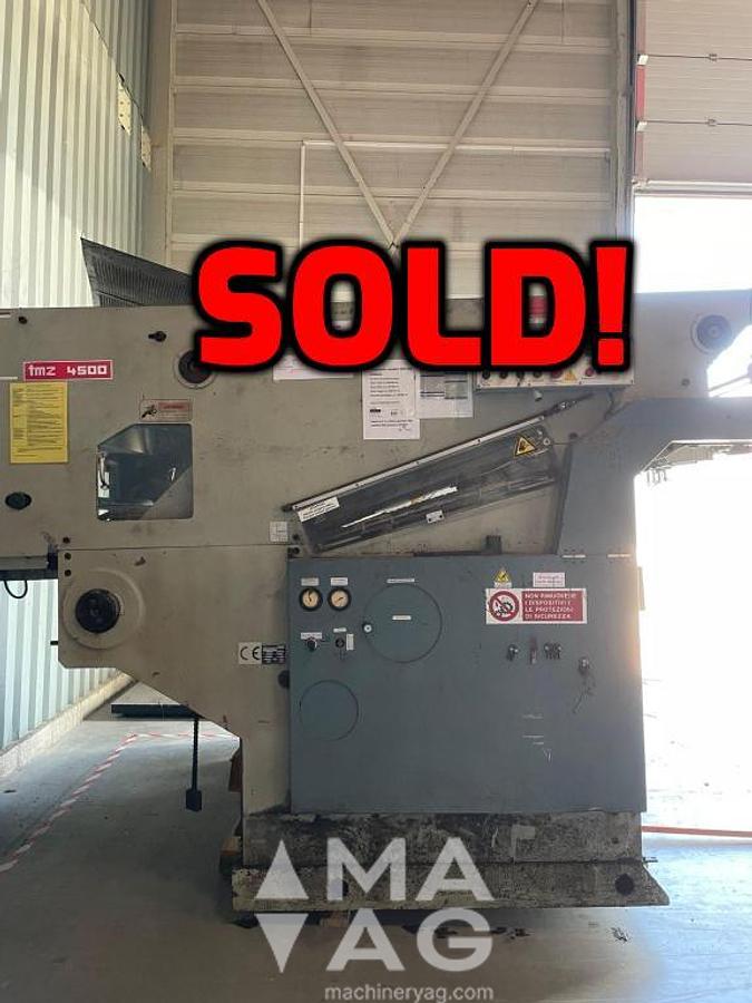 Used TMZ D-4500 automatic Die Cutter, year 1990