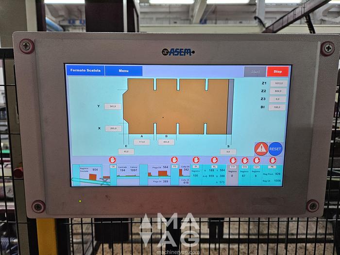 Used Curioni 2800 NT (3 Colors) PRINTER SLOTTER Inliner