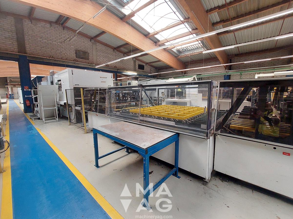 Used 1981 BOBST SPO 1600 Die Cutter + 2 Flexo + Roda Prefeeder