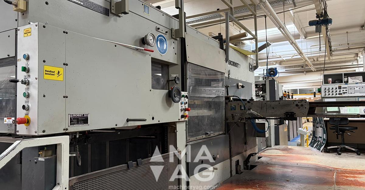 Used 1989 Bobst AUTOPLATINE SP 142-E Automatic Die-Cutting