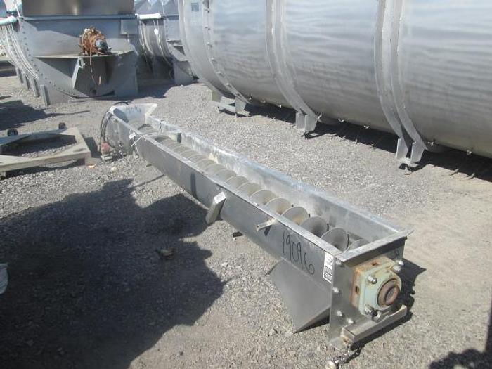 Used Stainless Steel Auger; 12"D x 12'L