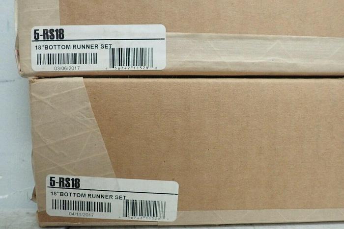 Used Lot of 2 Middle Atlantic Products 5-RS18 18" Bottom Runner Sets 656747115288