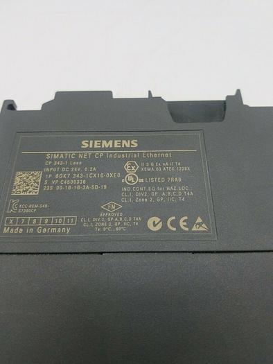Used Siemens CP343-1 Lean PLC Ethernet module