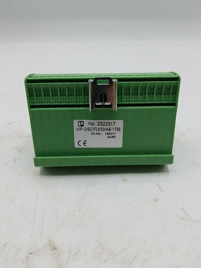 Used Phoenix Contact Terminal Block Passive Interface Module Cat No 2322317 VIP-2/SC/
