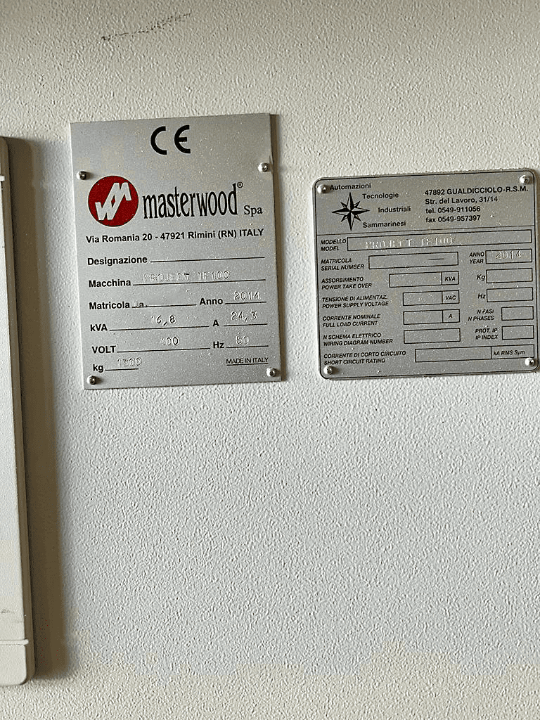 Used Masterwood Project TF 100 - CNC Machining Center - 2014