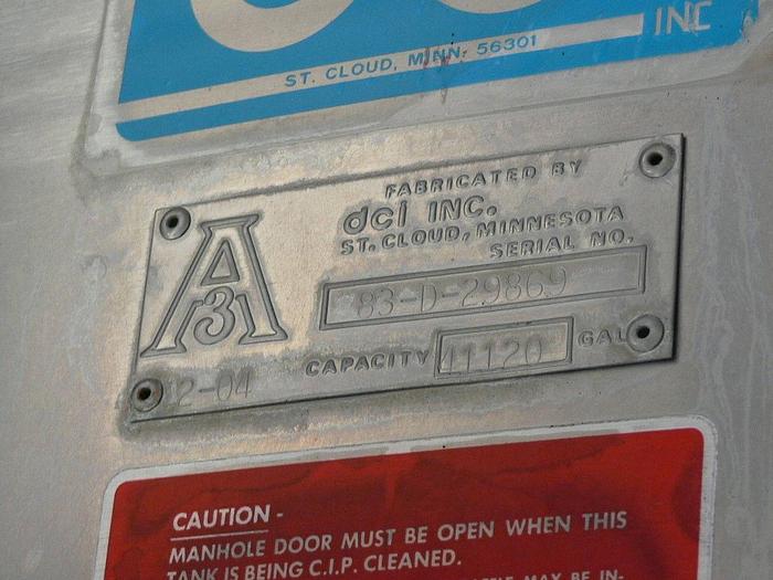 Used 40000 Gallon Stainless Steel Jacketed Tank w/ Agitator Spray Ball