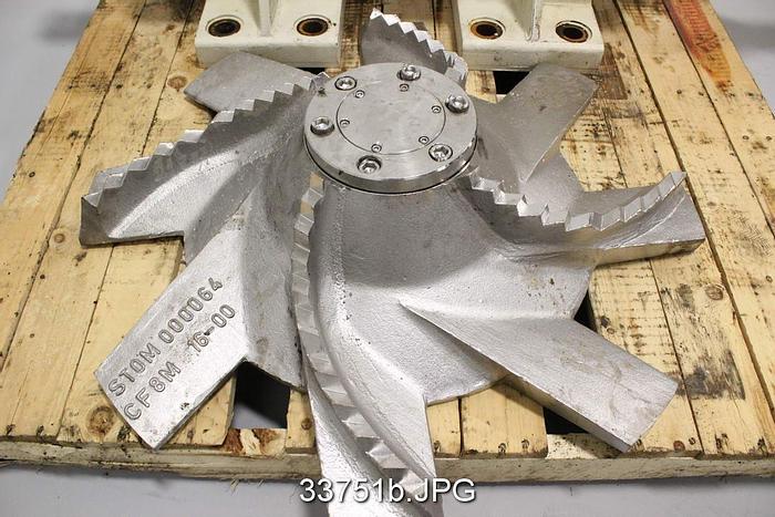 Used Metso HP-33 Opti-Slush Pulper Rotating Assembly and Saw Tooth Rotor #33751