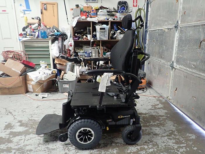 Used Quantum Q1450 Bariatric Power Chair Heavy Duty Recline Tilt Wheelchair