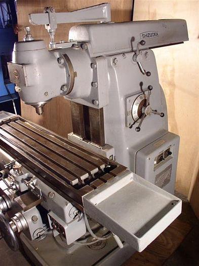 11" x 43" Shizouka Plain Horizontal Milling Machine w/ Vertical Head; Absolutely Mint!
