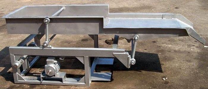 Used Podajnik wibracyjny do tunelu, nierdzewny z podgrzewaniem sekcji nie perforowanej