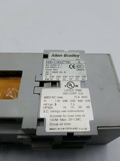 Used ALLEN-BRADLEY 100S-C43DJ14BC