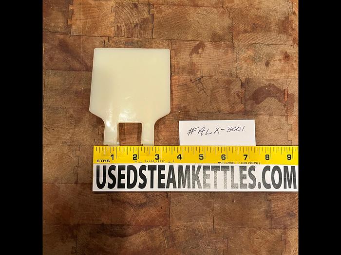   STEAM KETTLE SCRAPER 3.5" WIDE X 4.5" LONG X 1/4" THICK, POLY, (#ALX-3001)