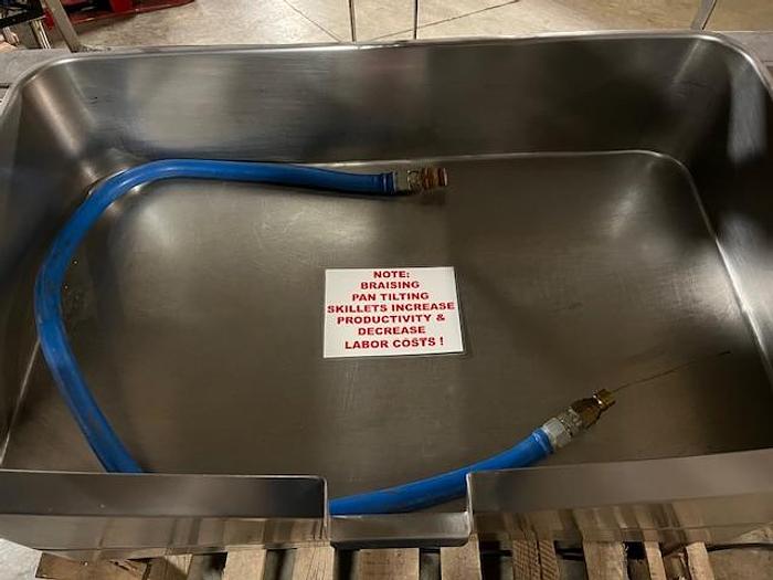 Used GROEN 40 GALLON NATURAL NAT GAS TILT TILTING SKILLET BRAISING PAN #HFP/2E (#931)