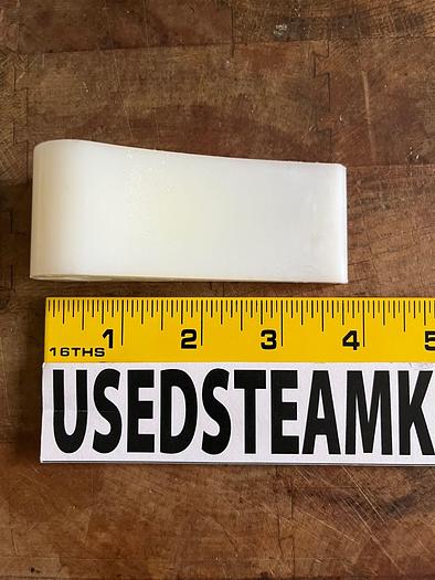 Used HAMILTON STYLE STEAM KETTLE POLY SCRAPER w/ HOLE & SLOT, 3-7/8" LONG x 1.5" WIDE