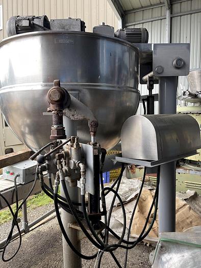 Used GROEN #DN/TA-200, SA 200 GAL. TILTING BOWL & LIFT OUT TWIN AGITATION/SCRAPE DIRECT STEAM KETTLE , (#1045C)