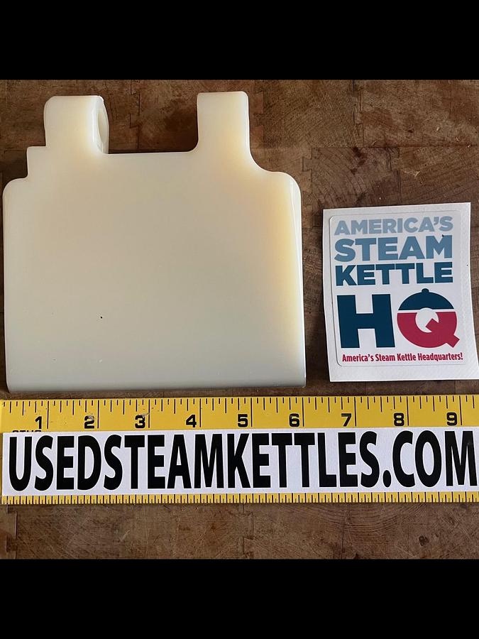 2025 WALKER STEAM KETTLE & TANK SCRAPER, 6" WIDE x 5-7/8" LONG, 5/8" DIAM. ROD HOLE.
