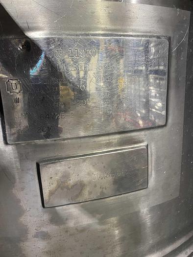 Used LEE 150 GAL. 150 GAL. #150D, 1/2 JACKETED DIRECT STEAM KETTLE !