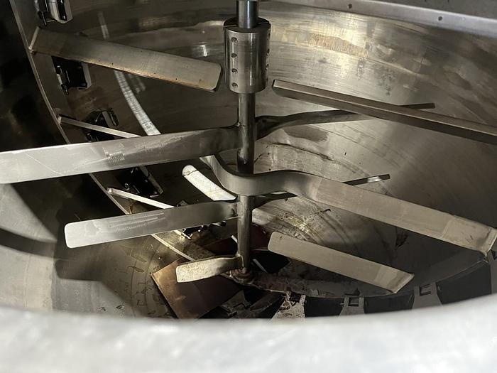 Used HAMILTON 150 GAL. DOUBLE MOTION "SA" SERIES DIRECT STEAM KETTLE, (#881).