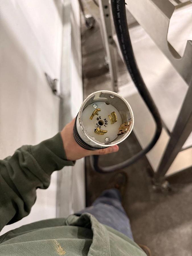 Used GROEN #TDB-20A, TA/2, 20 QT. TWIN AGITATION/SCRAPER TILTING COOKER MIXER ON INTEGRAL S/S STAND, (#1142-C)