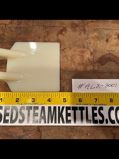   STEAM KETTLE SCRAPER 3.5" WIDE X 4.5" LONG X 1/4" THICK, POLY, (#ALX-3001)