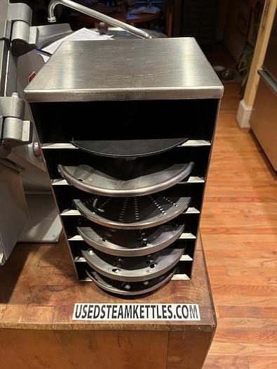 Used HALLDE HOBART #FP300 FOOD PROCESSOR, WITH 5 pc's CUTTING & SHREADER BLADES, Stock #946