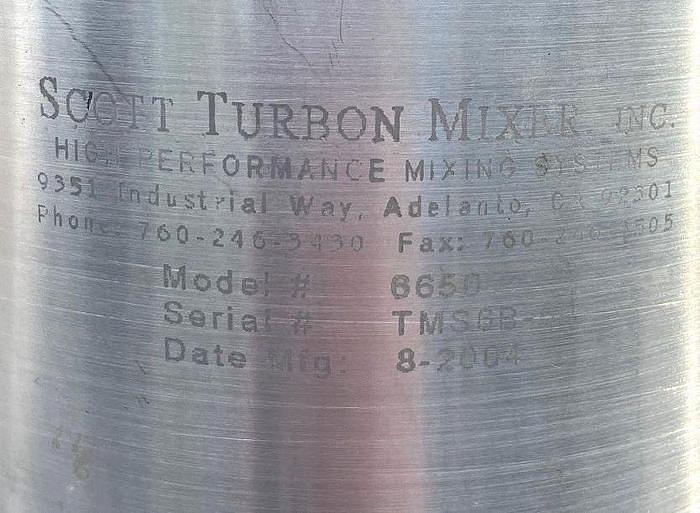 Used FELDMEIER 400 GAL. JACKETED MIX TANK w/ 60 HP SHEAR MIXER !  (#1003C)