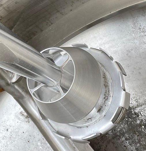 Used FELDMEIER 400 GAL. JACKETED MIX TANK w/ 60 HP SHEAR MIXER !  (#1003C)