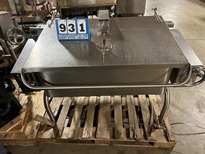 Used GROEN 40 GALLON NATURAL NAT GAS TILT TILTING SKILLET BRAISING PAN #HFP/2E (#931)