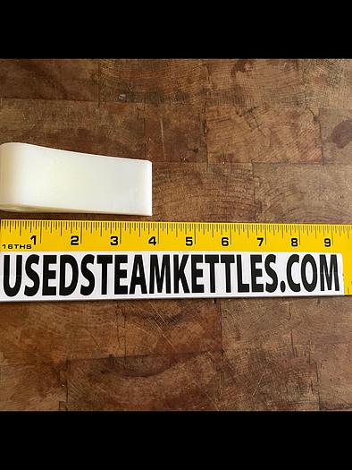 Used HAMILTON STYLE STEAM KETTLE POLY SCRAPER w/ HOLE & SLOT, 3-7/8" LONG x 1.5" WIDE