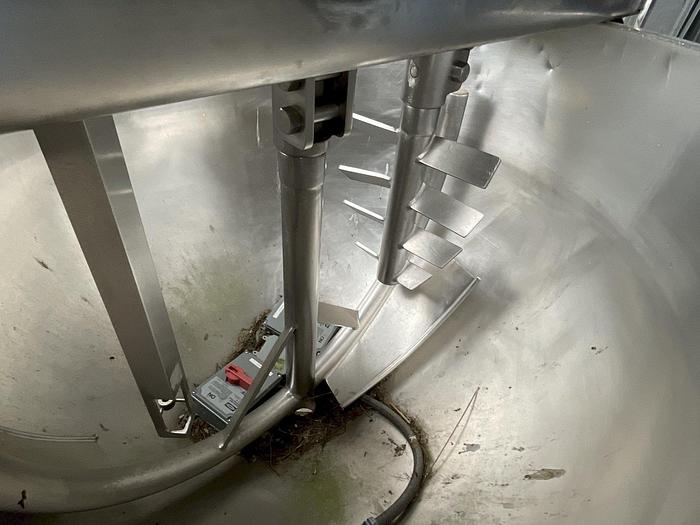 Used GROEN #DN/TA-200, SA 200 GAL. TILTING BOWL & LIFT OUT TWIN AGITATION/SCRAPE DIRECT STEAM KETTLE , (#1045C)