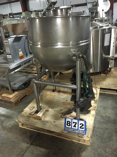 Used GROEN DL-60, 60 GAL. "DIRECT" TILTING STEAM KETTLE