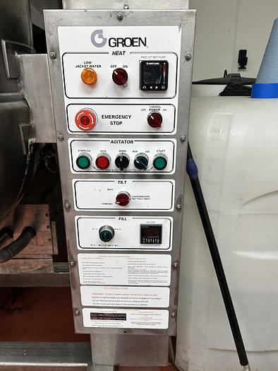 Used GROEN DH/INA/2-140 GAL. TILTING SELF-CONTAINED NAT GAS COOKER/MIXER STEAM KETTLE w/ AGITATION & SCRAPE #1046C