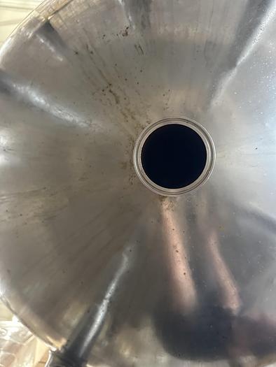 Used GROEN 500 GAL. STAINLESS STEEL TANK WITH AGITATION, (#1047C)